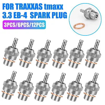 12/6/3PCS Glow Plug For HSP Traxxas 70117 3232X 1/8 1/10 T-Maxx 2.5 / 3.3 RC Car • $22.48