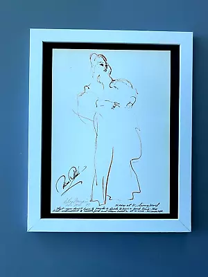 LeRoy Neiman MAE WEST + 1974 Signed Pop Art Print Mounted & Framed  New 11x14 LS • $129