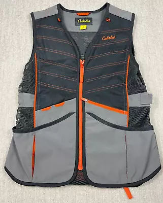 Cabela’s Multi Pocket Hiking/Fishing Utility Vest Multicolor Full Zip Mens Small • $24.99