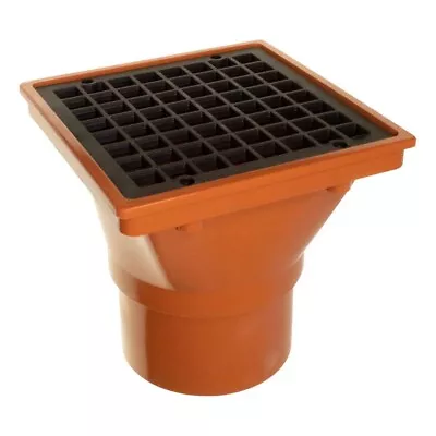 £9.99 • Buy Underground 110mm Square Hopper Grid Underground  Pipe Fittings