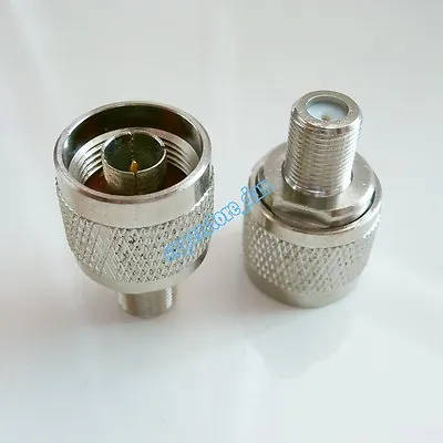 1Pcs N Male Plug To F Female Jack RF Adapter Connector 50ohm Brass • $1.71