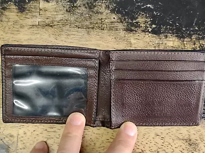 Vintage Coach Leather Men's Wallet Brown Bifold ID Holder • $10