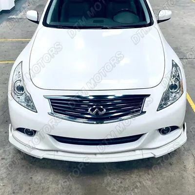 For 2010-2013 Infiniti G37 Sedan 4DR Painted White JDM Front Bumper Body Kit Lip • $79.99