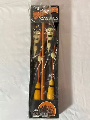 Vintage Halloween Witch Candles 10' Taper New In Package *never Lit* • $13