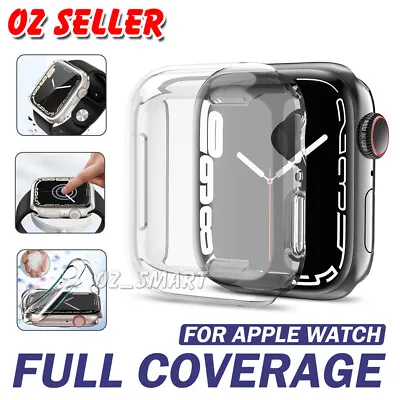 $4.99 • Buy For Apple Watch Ultra 8 SE 7 6 5 4 Screen Protector Case 49 45 41 44 40 42 38
