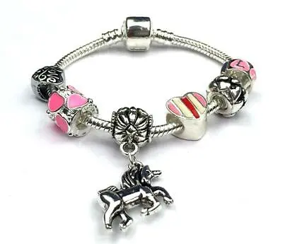 LIBERTY CHARMS Children's 'I Love Unicorns' Charm Bracelet • £13.99