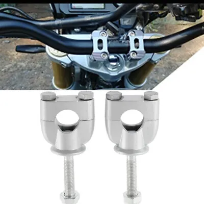 Pair 7/8'' Motorcycle Handlebar Riser Bar Mount Clamp For ATV Dirt Bike Yamaha • $18.99