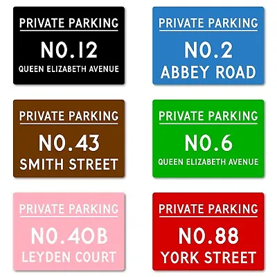 £12.99 • Buy Personalised Private No Parking Sign. Metal. Driveway Garage Keep Clear Disabled