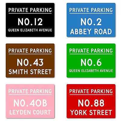 Personalised Private No Parking Sign. Metal. Driveway Garage Keep Clear Disabled • £9.89