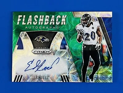 2019 Prizm Ed Reed Ravens Flashback Green Disco Prizm Auto Card #FL-ER; #d /25 • $99.99