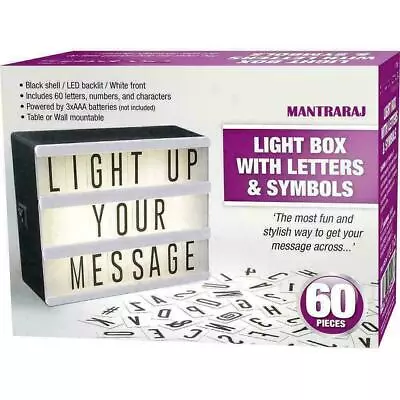 £6 • Buy New Light Up Letter Box Cinematic Led Shop Wedding Plaque Decor Message Party