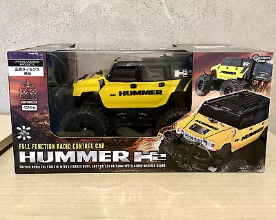 Full Function Radio Control Car HUMMER H2 Monster Truck Yellow Scale 1:24 • $55.90