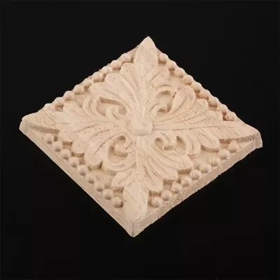 $2.84 • Buy Onlay Applique Corner Frame Decal Mouldings Room Door Cabinet Wood Carved Decor