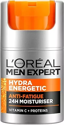 L'Oreal Paris Men Expert Hydra Energetic ANTI-FATIGUE MOISTURISER FOR MEN 50 Ml • £6.85