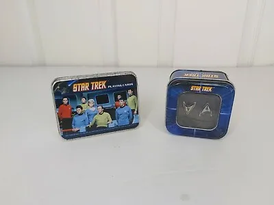£14.99 • Buy Official Star Trek Cuff Links Set And Star Trek Playing Cards 