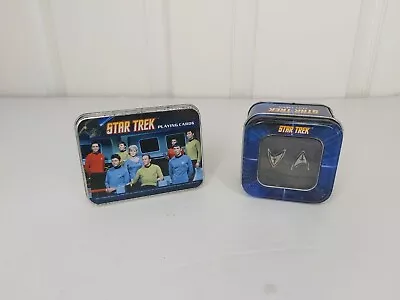 £14.99 • Buy Official Star Trek Cuff Links Set And Star Trek Playing Cards 