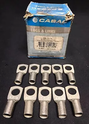 10 X Cabac Copper Crimp Lug CAL35-12 35mm Cable 12mm Stud CAL3512  • $16