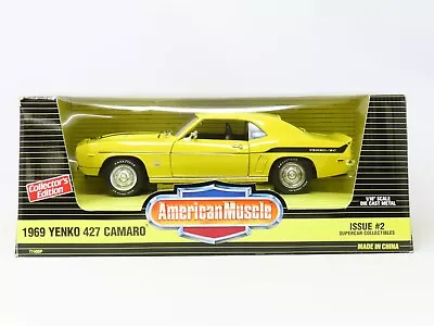 1:18 Ertl/SCC American Muscle #7740DP Diecast 1969 Yenko 427 Camaro - Yellow • $99.95