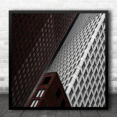 £29.95 • Buy Skyscrapers Tall High Pattern Buildings Architecture Tribunal Square Print