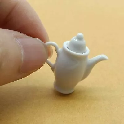 Miniature European Style Plain White Porcelain Ceramic Coffee Pot Teapot - TP056 • $3.45