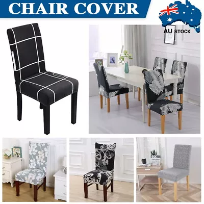$5.09 • Buy 1-8Pcs Stretch Dining Chair Covers Slipcover Spandex Wedding Cover Removable New