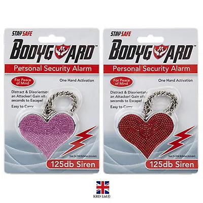 ATTACK ALARM Heart Personal Staff Panic Rape Safety Security Chain Alarm 923104 • £7.05