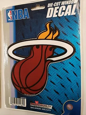 NBA Miami Heat Die-Cut Window Decal New (Lot Of 2) • $5.99