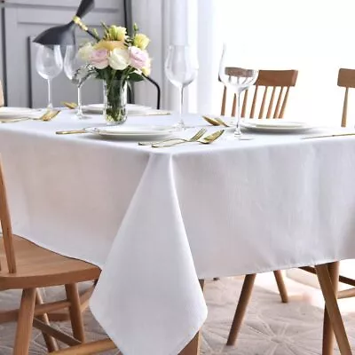 Maxmill Jacquard Table Cloth Swirl Pattern Spillproof Wrinkle Resistant Heavy We • $66.54