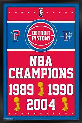 NBA Detroit Pistons - Champions 17 14x22 Poster • $54.99