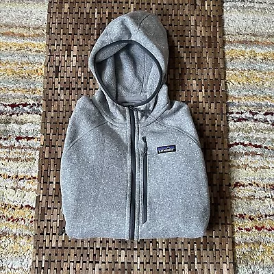 PATAGONIA Performance Better Sweater Hoodie Grey Fleece Full Zip Jacket Medium M • $114.95