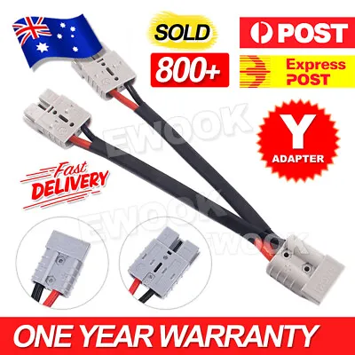 $12.65 • Buy 50 Amp Genuine Anderson Plug Connector Double Y Adapter 6mm Automotive Cable