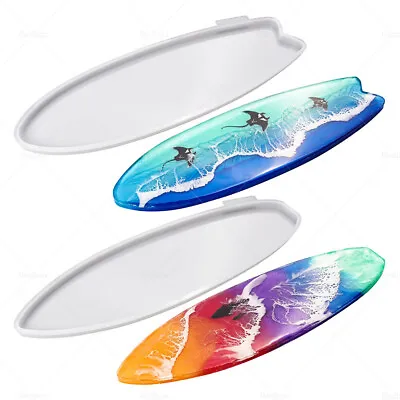 Surfboard Silicone Epoxy Resin Tray Mold Surf Board DIY Ocean Wave Serving Board • $18.92