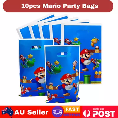 Super Mario Bros Kids Birthday Party Bags Loot Lolly Favour Candy Goodie Treat • $3.99