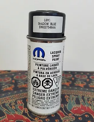 MOPAR Lacquer Spray Paint SHADOW BLUE (LBY) 68227549AA Jeep Dodge Chrysler Ram • $6