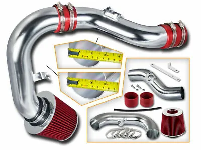 RED COLD AIR INTAKE KIT+DRY FILTER For Subaru 02-07 Impreza WRX 2.0L 2.5L Sti • $53.99