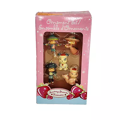 2005 Strawberry Shortcake Set Of 5 Mini Christmas Ornaments New In Box • $30