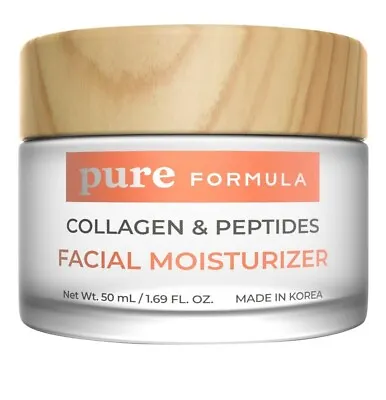 Pure Formula Collagen & Peptides  Daily Face Moisturizer & Lifting Cream 1.69 Oz • $24.96