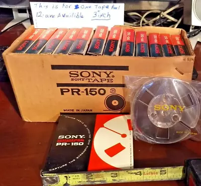 NOS Vintage SONY PR-150 3-Inch Reel To Reel Professional Recording Tape 300' NEW • $11.98