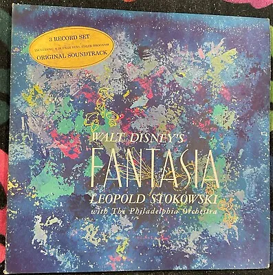 Disney – FANTASIA (Leopold Stokowski) – 3x Discs Vista Records 1957) • $21.44