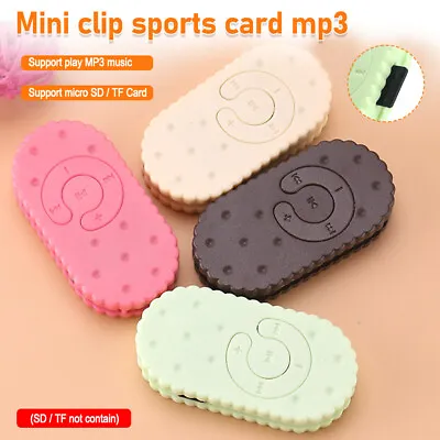 Clip USB MP3 Player Support SD TF Card Mini Sport Music Media Built-in Speaker • $4.99