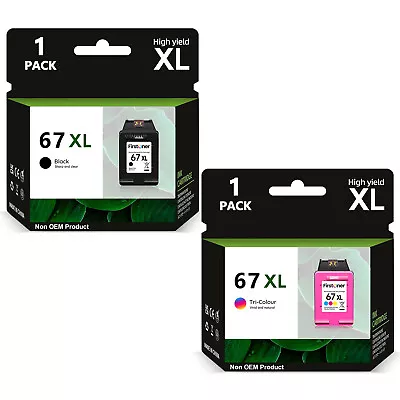 67XL Ink Cartridges For HP 67-XL Deskjet 2720 2755e 4155 4158 Envy 6010 6055 Lot • $28.29