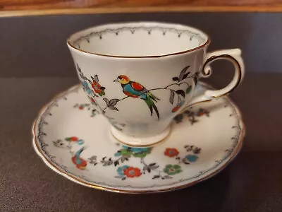 Vintage Tuscan Fine English Bone China Bird Of Paradise Cup & Saucer • $11.99