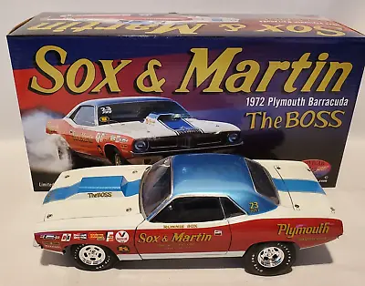 1972 Sox & Martin 1:18 Pro Stock Plymouth Cuda Tunnel Ram 426 Hemi  1 Of 504 • $229.95