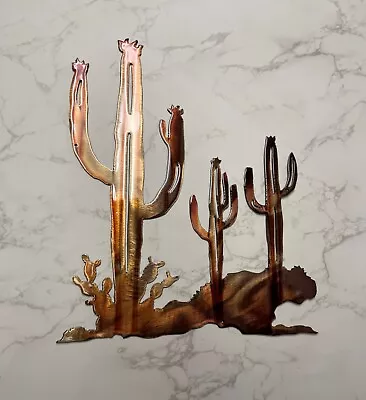 Arizona Cactus Trio Metal Wall Art - 12  X 10  • $26.99