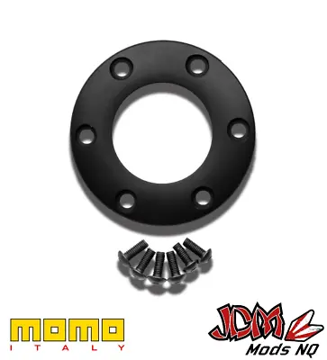 GENUINE MOMO - Tuner Centre Ring Black (Rounded Top) • $41.10