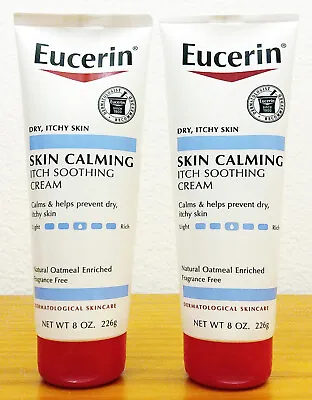 Eucerin Skin Calming Itching Soothing Cream Natural Oatmeal Enriched 2 Packs • $9.99