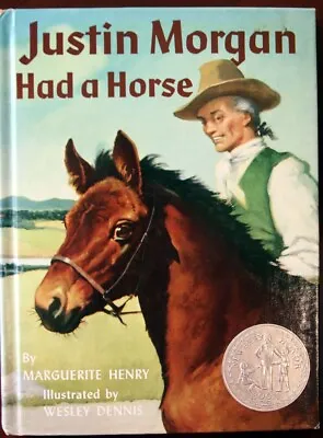 Justin Morgan Had A Horse By Marguerite Henry & Wesley Dennis 1984 Hardcover • $19.99