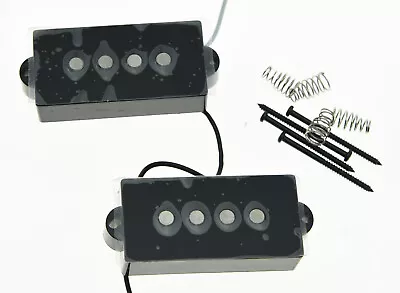 Black 4 String Precision Bass Vintage Sound Pickup Alnico 5 P Bass Pickups Set • $15.49