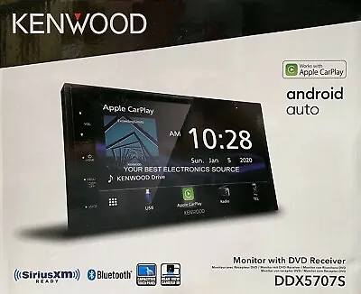 Kenwood DDX5707S  2-Din Car Stereo Apple CarPlay Android Auto CD/DVD Player • $299.95