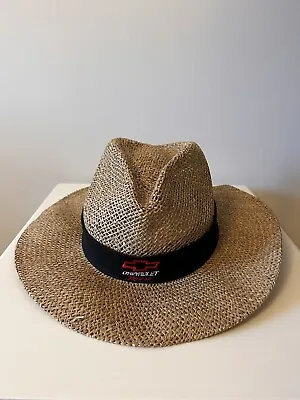 Vintage Chevrolet Racing BowTie Straw Hat - Racing Champions - Used • $19.95